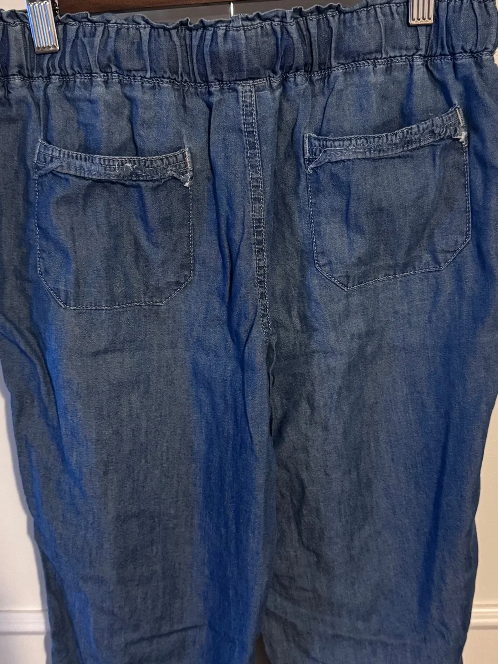 Rewash Drawstring Pants in Denim Blue